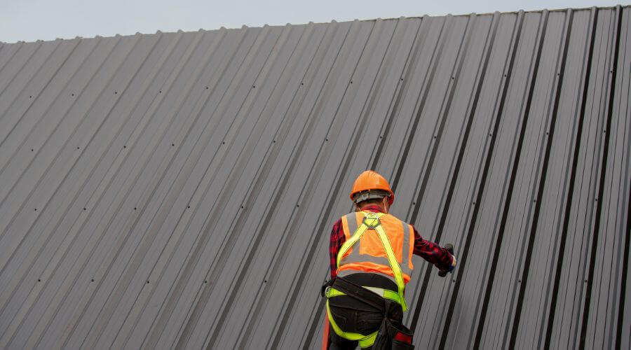 Professional metal roof installation services in Utica, SD